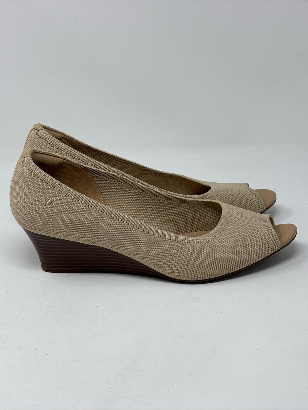 VIVAIA peep toe almond wedges Tamia size 40 (9) - Picture 7 of 14